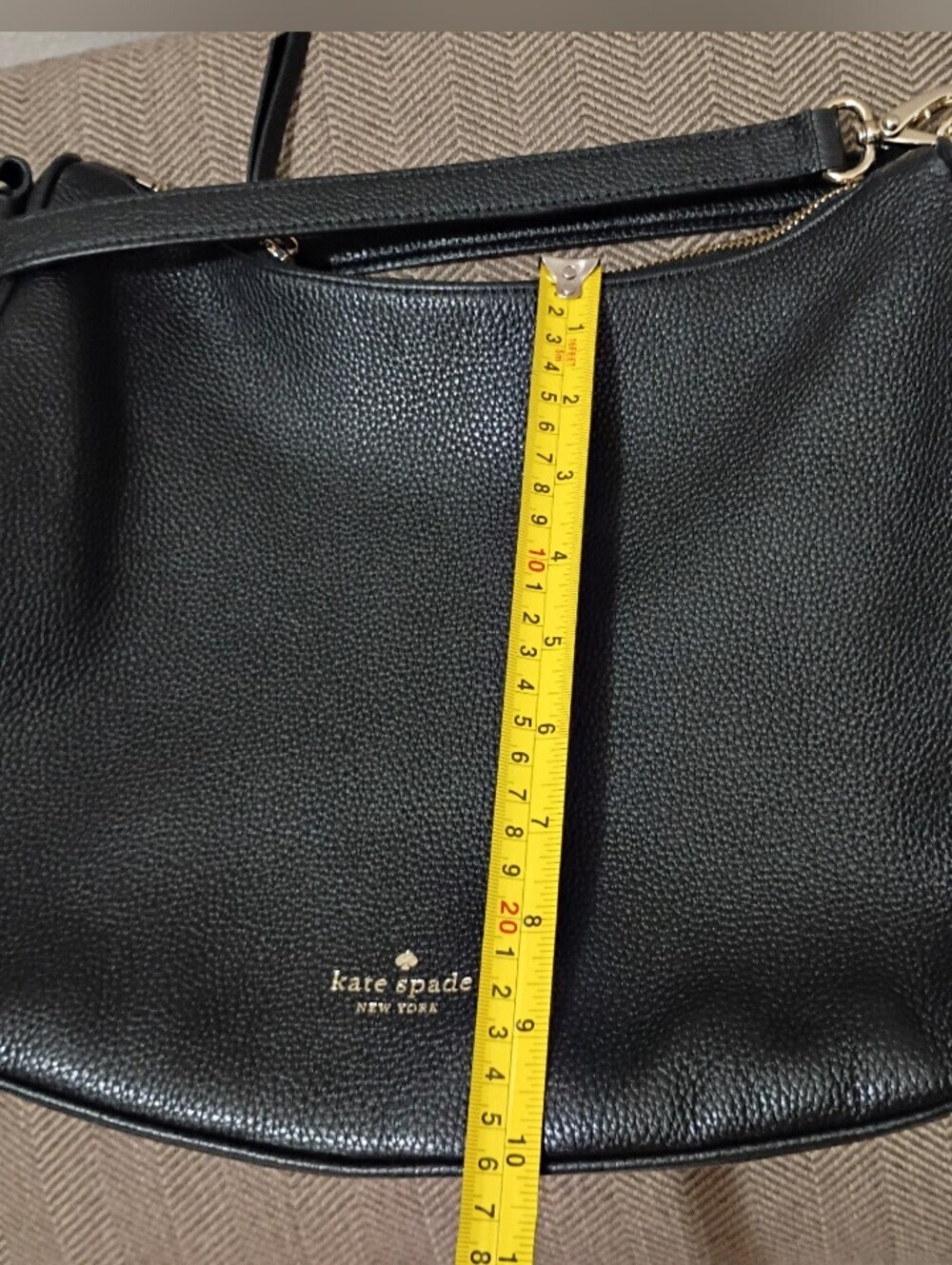 kate spade Murberry Street Vivian Hobo Bag Black Leather/ Shoulder- Adjust Strap - Picture 9 of 12